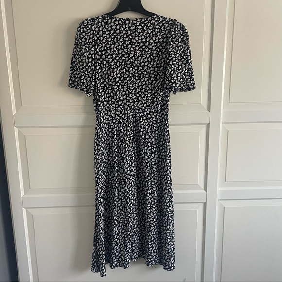 Something Navy Floral short sleeve Midi Dress 20164 - Picture 8 of 14